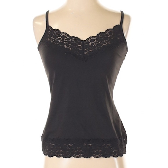 White House Black Market Tops - WHBM Black Lace Cami